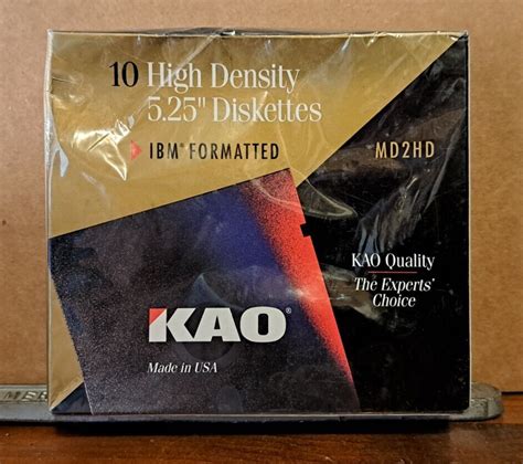 Kao Formatted Ibm High Density Ds Hd Count Diskettes