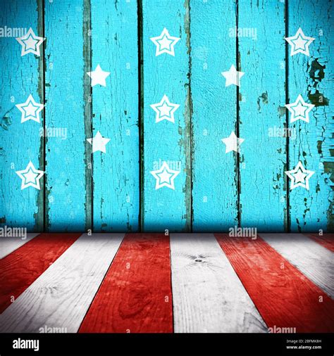 American National Flag on wooden texture background Stock Photo - Alamy