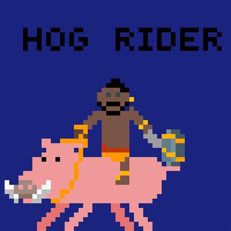 Pixilart - HOG RIDER by nerd4Real