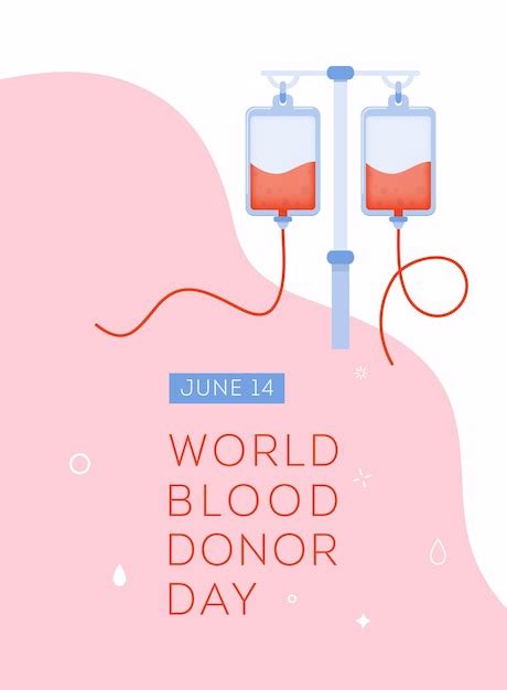 Premium Vector World Blood Donor Day Vector Background