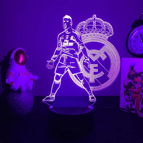 Buy Soccer Star Cristiano Ronaldo Figure 3d Night Light For Fan