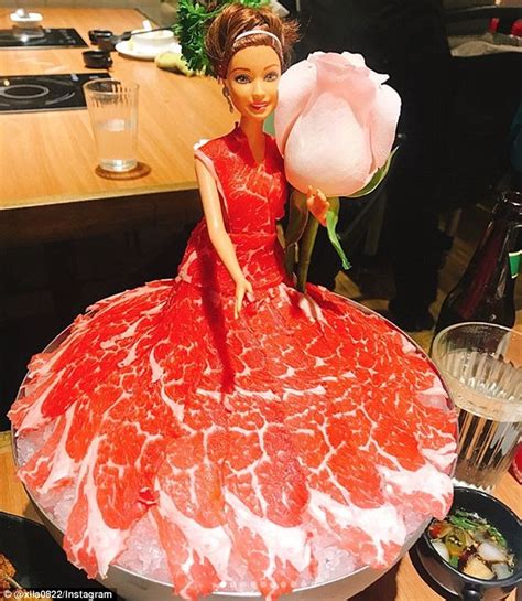 Hot Pot Restaurants Are Now Serving Barbies In Meat Dresses Daily Mail Online