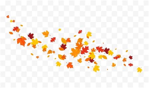 Premium Vector Autumn Falling Leaves Isolated On White Background