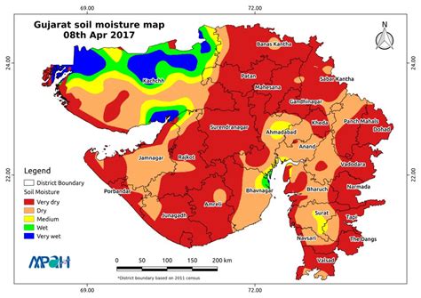 Soil Moisture Map for the state of Gujarat – Aapah Innovations Pvt Ltd