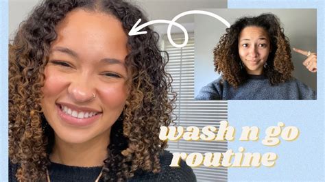 WASH N GO ROUTINE Curly Hair Routine For Natural And Mixed Hair 3c