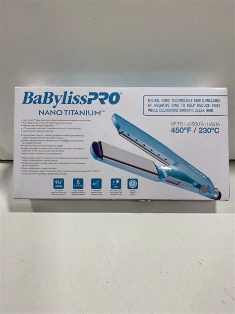 Babyliss Pro Nano Titanium Digital Ionic Flat Iron Ebay