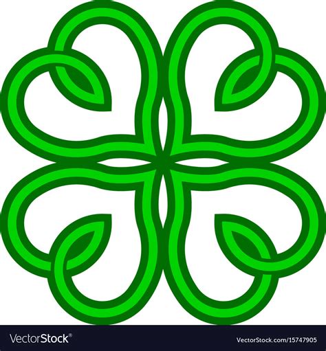 Lucky Irish Clover For St Patricks Day Royalty Free Vector