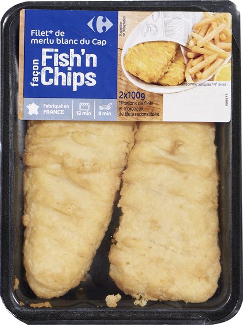 Filet de Merlu Blanc du Cap Façon Fish n Chips Carrefour 200 g 2