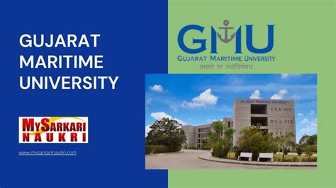 Gujarat Maritime University Recruitment MySarkariNaukri En