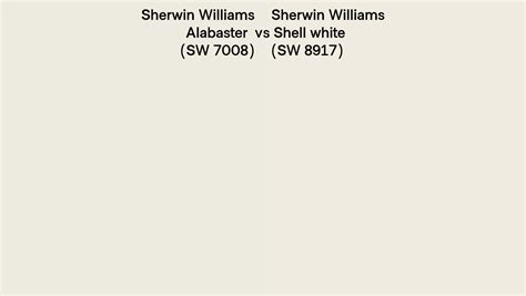 Sherwin Williams Alabaster Vs Shell White Side By Side Comparison