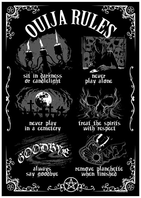 Ouija Board Rules Mini Poster