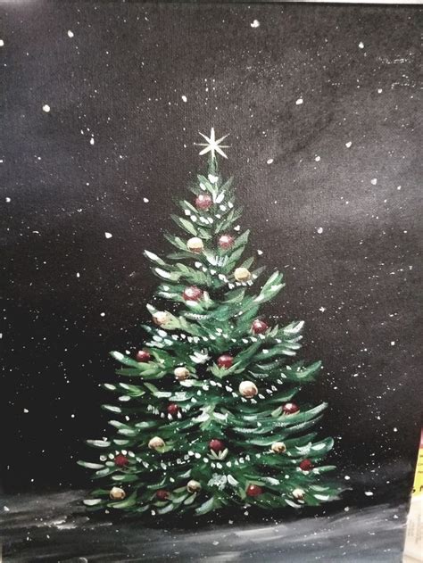 Pin By Nancy Hughes On Holliday Fun Christmas Tree Painting