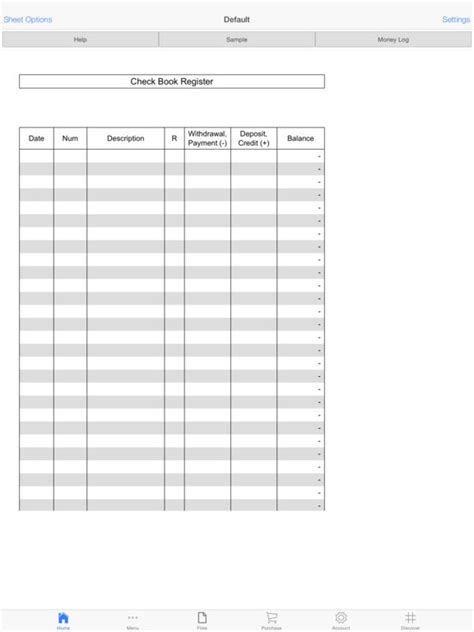 app shopper money log book finance