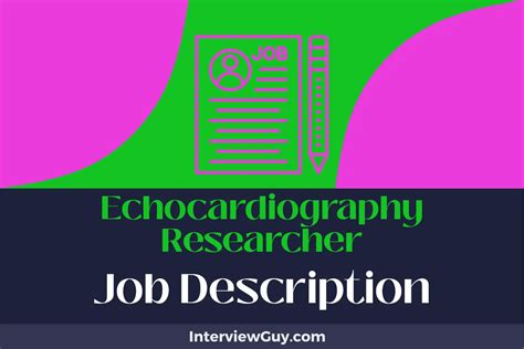 Echocardiography Researcher Job Description Updated For 2024