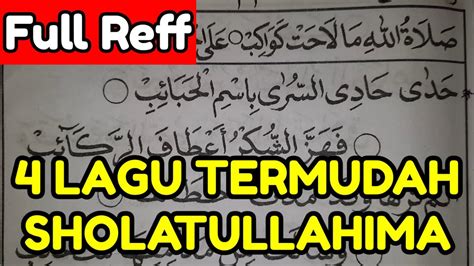 4 LAGU TERMUDAH Untuk SHOLATULLAHIMA LAHAT KAWAKIB Belajar DERESAN