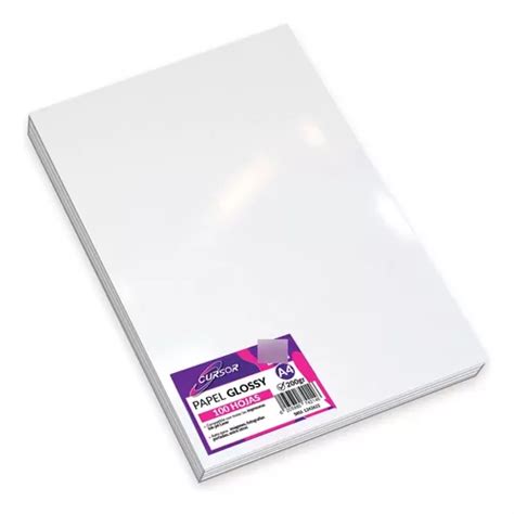 Papel Fotogr Glossy Brillante A Gr Hjs Env Ogratisx Cuotas