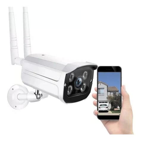 Camera De Segurança Ip Wifi Externa Prova Dagua Sem Fio Hd 2antenas