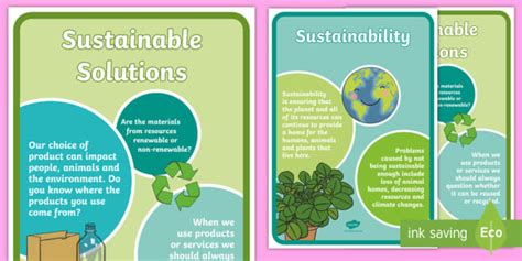 Free Poster Set Sustainability Posters For The Classroom Class – NBKomputer