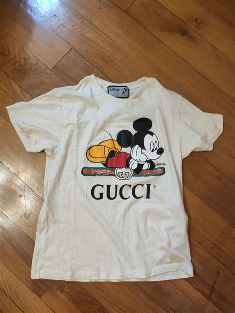 Gucci X Disney Mickey Mouse Oversized T Shirt Beige S Gem