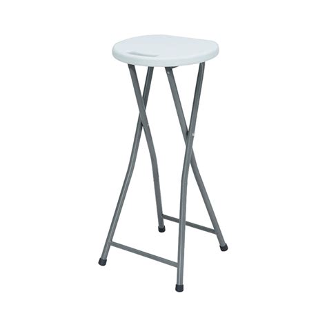 Tabouret Haut Pliant Blanc X Cm House Leroy Merlin