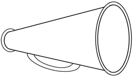 Cheer Megaphone Printable