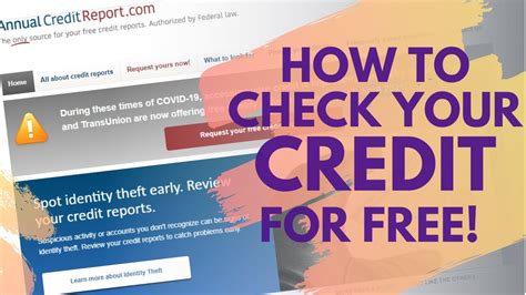 How To Check Your Credit Report Free Fix Your Credit Hacks Check All 3 Bureaus Bankabletv