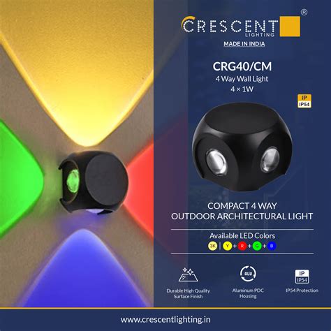 Crg40c 4 Way Wall Light Crescent Lighting