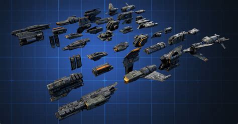 21 Spaceship Parts 3d Space Unity Asset Store