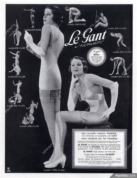 Le Gant Lingerie 1934 Warner S Youthlastic Girdle Stockings