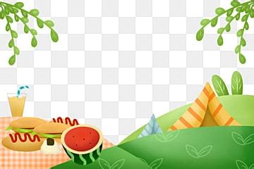 Picnic Border PNG Transparent Images Free Download | Vector Files | Pngtree