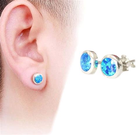 Blue Opal Studs Atelier Yuwa Ciao Jp