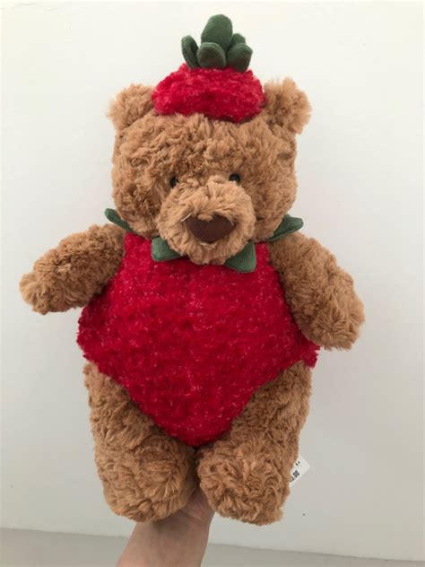 Jellycat Bartholomew Bear Strawberry Hobbies Toys Toys Games On