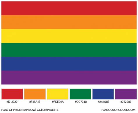 Pride Rainbow Flag Color Codes Flag Colors Rainbow Flag Pride Pride Flag Colors