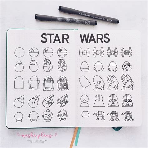 Out Of This World Star Wars Bullet Journal Theme Inspirations Bullet