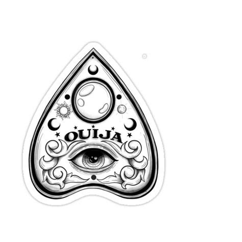 Ouija Planchette Sticker For Sale By Achilleshelios Ouija Ouija