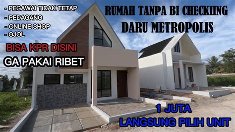 Rumah Tanpa Bi Checking Dekat Stasiun Daru Metropolis Promo Bunga