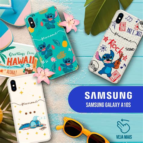 Capa Capinha Samsung Galaxy A10S Stitch Hawaii Personalizadas