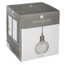 Lampe Suspension Boule En Verre Iris 19cm Or