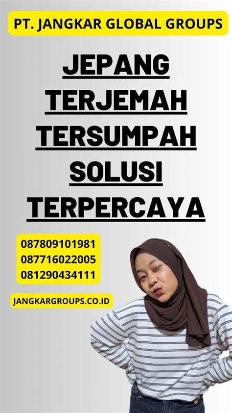 Jepang Terjemah Tersumpah Solusi Terpercaya Jangkar Global Groups