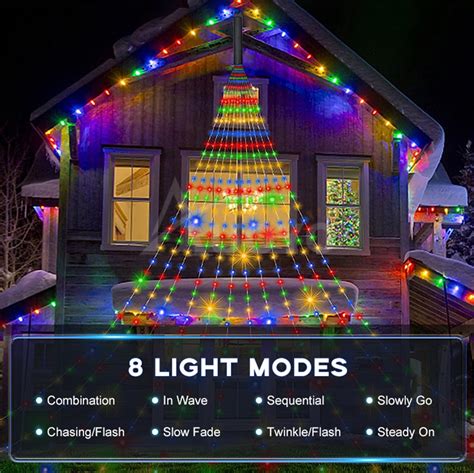 Auoyo Led M Christmas Lights Usb Tree Light String Lights Waterfall