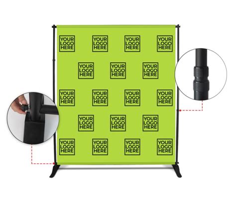 Buy 6 Ft X 8 Ft Step And Repeat Adjustable Banner Stands BannerBuzz UK