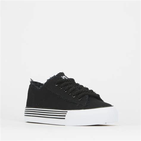 Tomy Ladies Blackwhite Lace Up Canvas Sneaker Tomy Takkies South