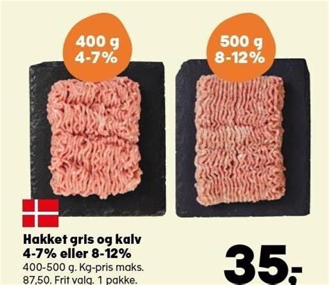 Hakket Gris Og Kalv Eller Tilbud Hos Kvickly