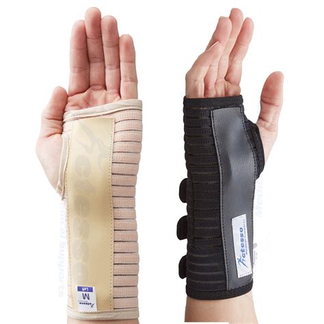 Actesso Breathable Wrist Support Brace Splint Carpal Tunnel Syndrome Beigeblack Ebay