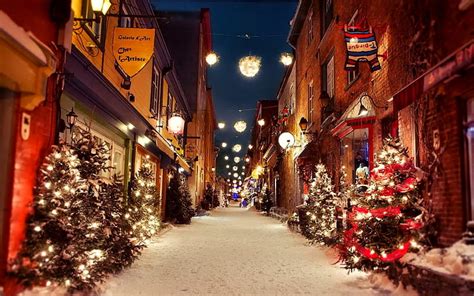 Christmas Graphy Snow Decoration Street Winter HD Wallpaper Peakpx