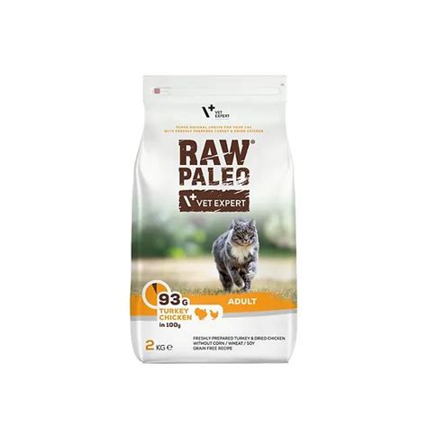 Raw Paleo Adult Cat Pulyka Csirke száraz eledel 2kg Vet Pl