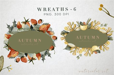 Autumn Tea Watercolor Set By By Anna Sokol TheHungryJPEG