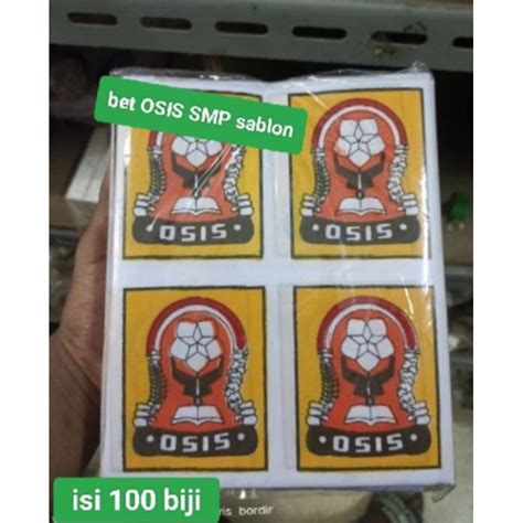 Jual Bet Osis Smp Sablonbet Seragam Sekolah Smp Sablon Isi 100 Biji