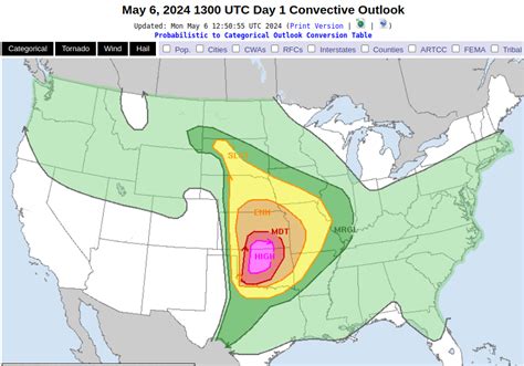 Avian Flu Diary Noaa Spc Issues A `high Risk For Severe Weather In