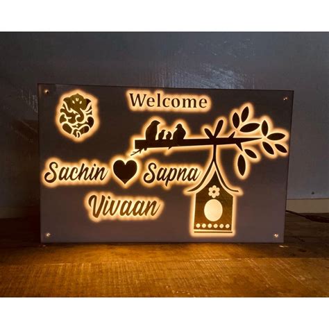 Customized Acrylic LED Name Plate Weatherproof